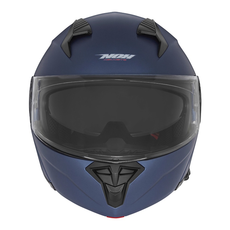 Casco moto ribaltabile NOX N968 blu opaco