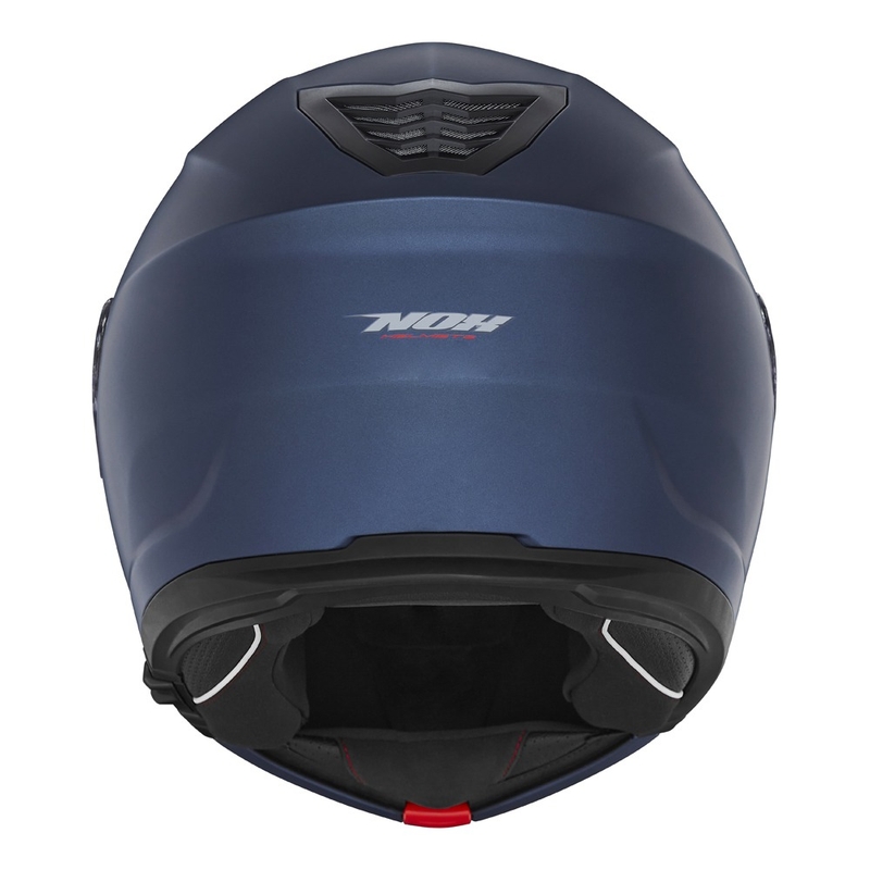 Casco moto ribaltabile NOX N968 blu opaco