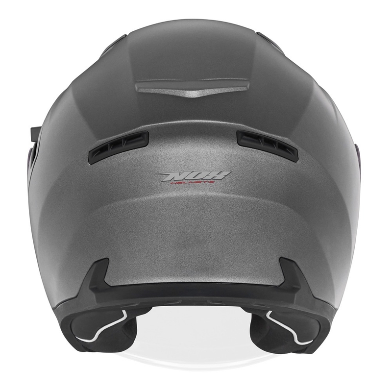 Casco moto aperto NOX N130 titanio opaco