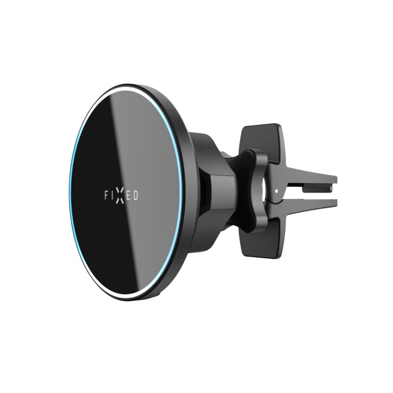 Supporto di ricarica wireless FIXED MagRound con supporto MagSafe nero 15W