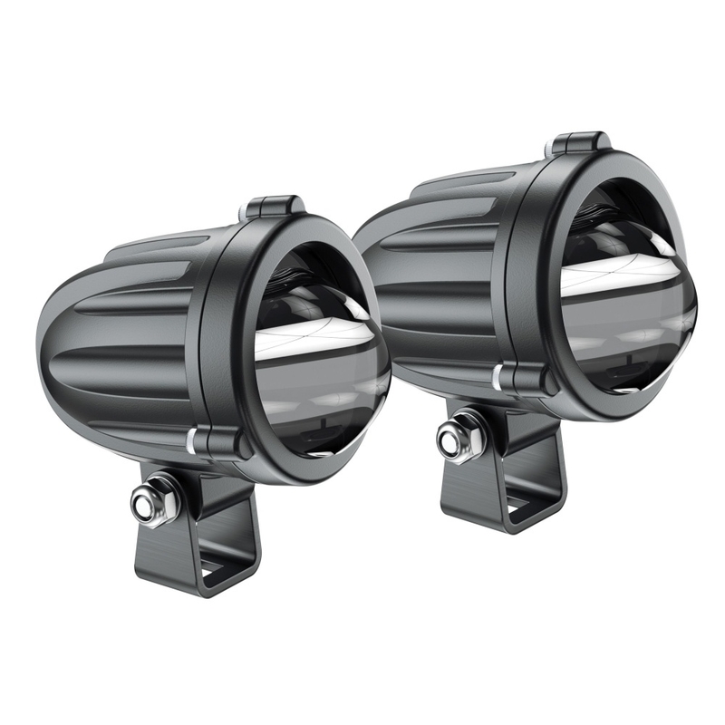 Set di illuminazione supplementare a LED Fendinebbia interfono nero 10W