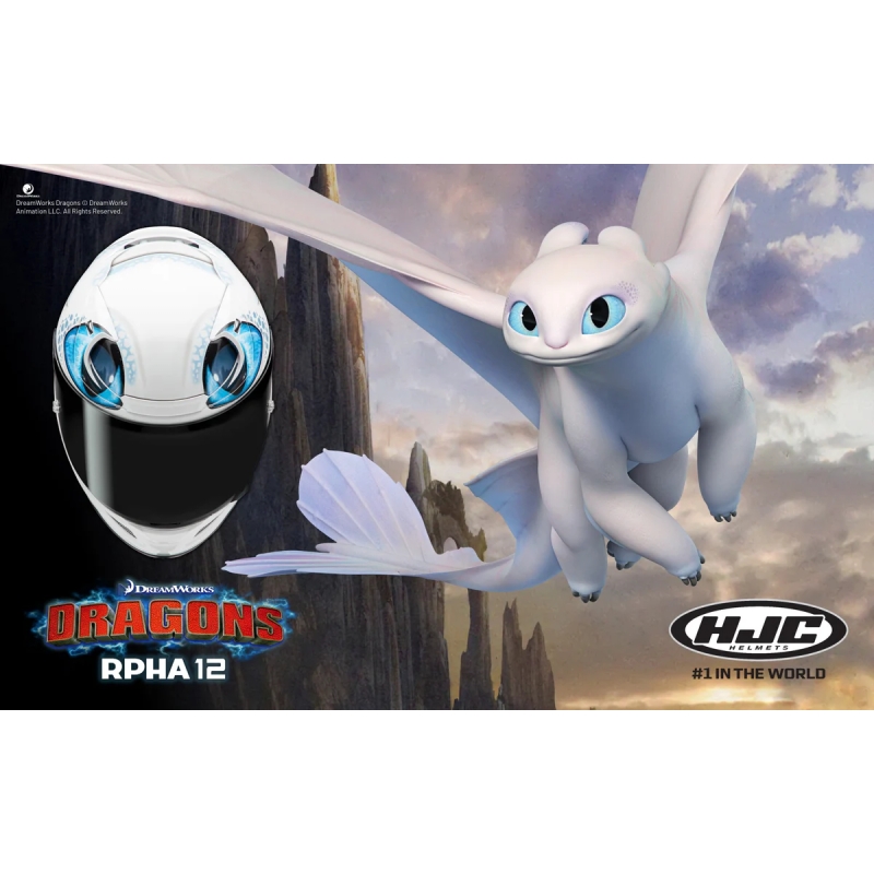 Casco integrale HJC RPHA 12 Light Fury Universal bianco-blu Saldi