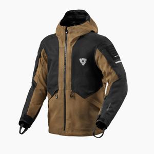 Giacca da moto Revit Tectonic H2O nero-marrone