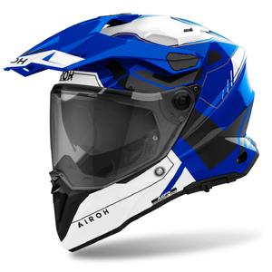 Casco da enduro Airoh Commander 2 Reveal 2024 blu lucido