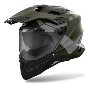 Casco da enduro Airoh Commander 2 Reveal 2024 verde opaco
