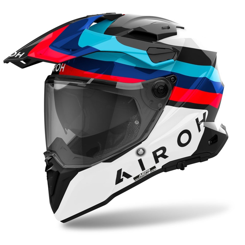 Casco Enduro Airoh Commander 2 Doom Nero Lucido