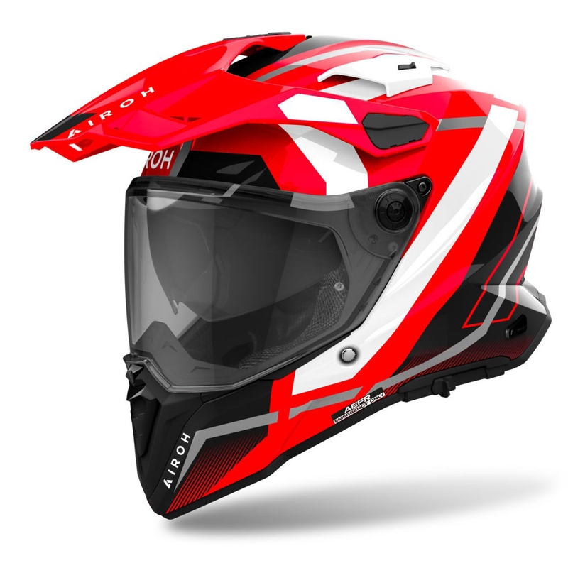 Casco enduro Airoh Commander 2 Mavick rosso lucido