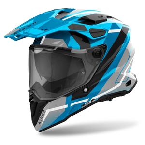 Casco da enduro Airoh Commander 2 Mavick 2024 blu lucido