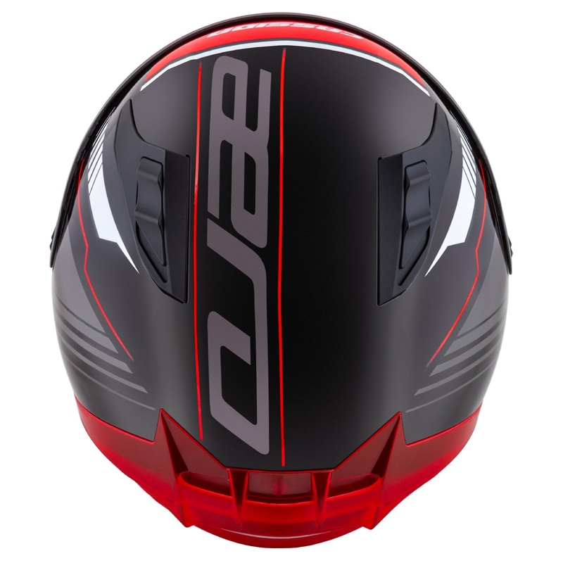 Casco moto integrale Cassida Aero Drome nero-rosso-bianco-grigio