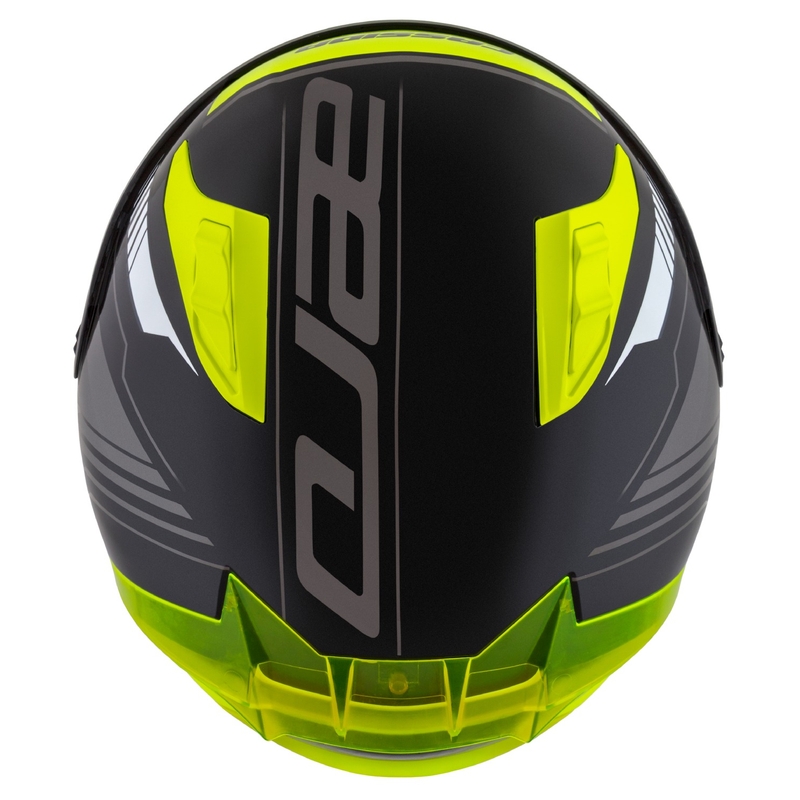 Casco moto integrale Cassida Aero Drome nero-giallo fluo-bianco-grigio