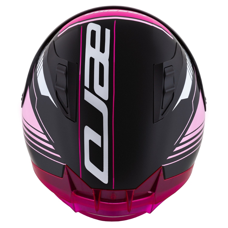 Casco moto integrale Cassida Aero Drome nero-rosa-bianco