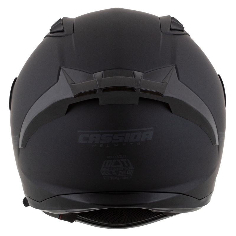 Casco moto integrale Cassida Aero nero-grigio opaco