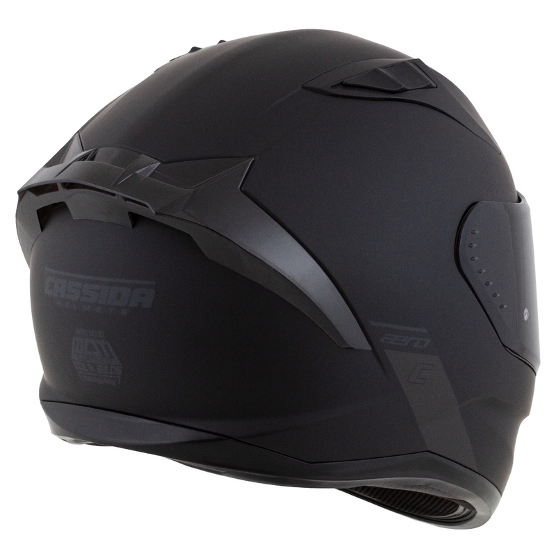 Casco moto integrale Cassida Aero nero-grigio opaco