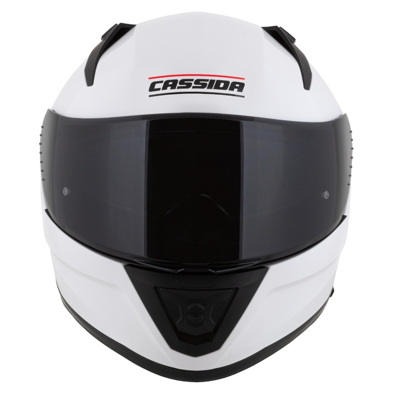 Casco moto integrale Cassida Aero bianco-nero opaco