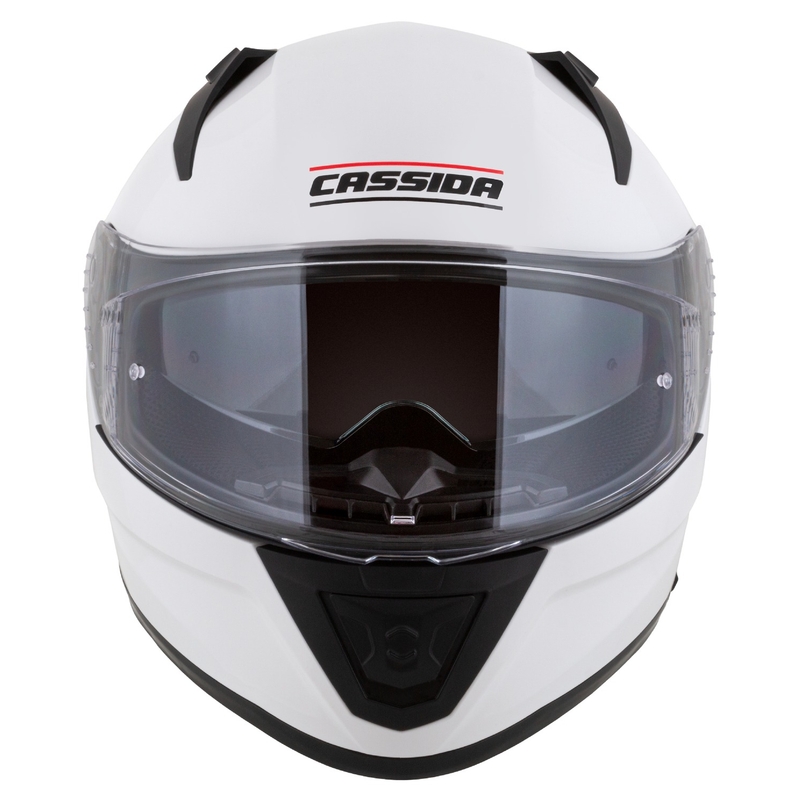 Casco moto integrale Cassida Aero bianco-nero opaco