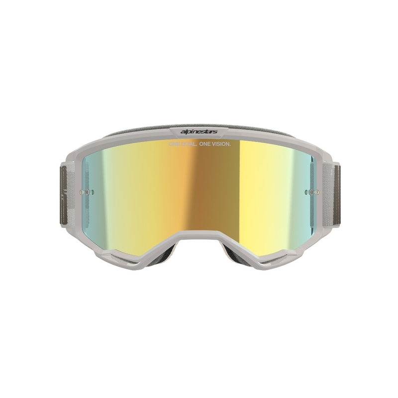 Alpinestars Vision 5 Hollow occhiali da motocross sabbia con plexi oro specchiato
