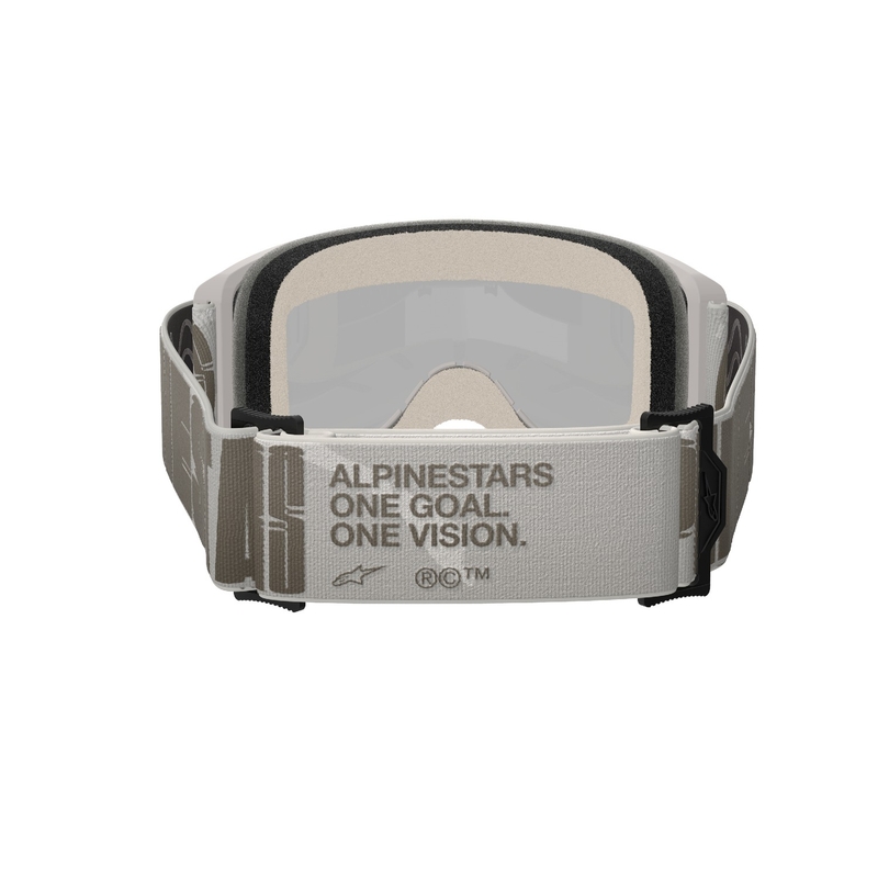 Alpinestars Vision 5 Hollow occhiali da motocross sabbia con plexi oro specchiato
