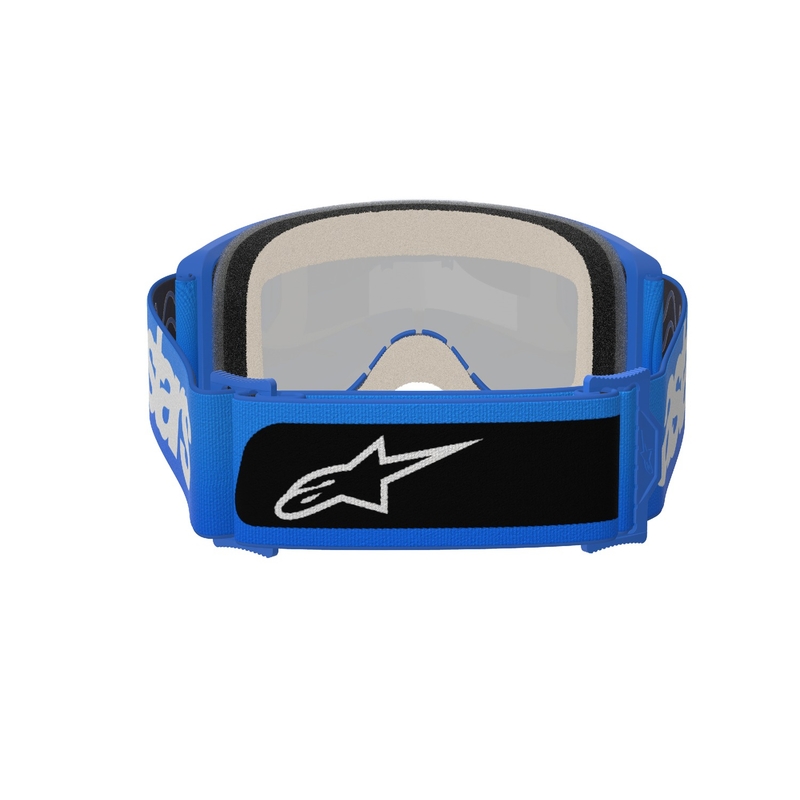 Occhiali da motocross Alpinestars Vision 5 Blaze blu con lenti blu specchiate