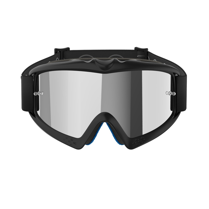Alpinestars Vision Youth Corp occhiali da motocross per bambini neri con lenti argentate a specchio