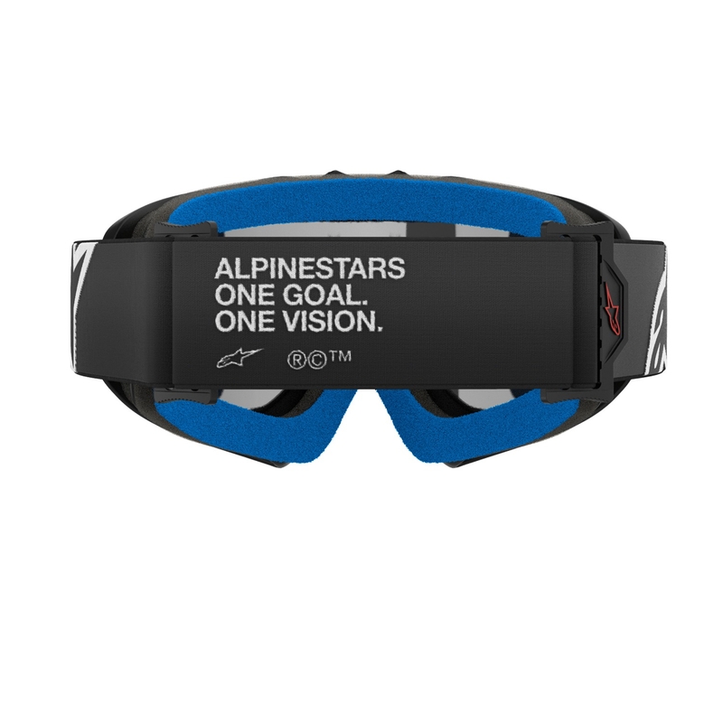 Alpinestars Vision Youth Corp occhiali da motocross per bambini neri con lenti argentate a specchio
