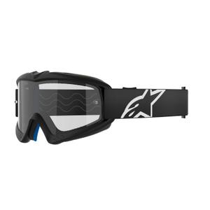 Alpinestars Vision Youth Corp occhiali da motocross per bambini neri con lenti trasparenti