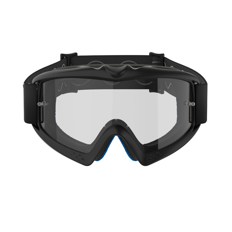 Alpinestars Vision Youth Corp occhiali da motocross per bambini neri con lenti trasparenti