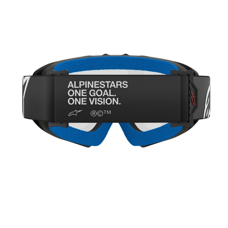 Alpinestars Vision Youth Corp occhiali da motocross per bambini neri con lenti trasparenti