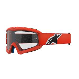 Alpinestars Vision Youth Corp occhiali da motocross per bambini arancione con lenti trasparenti
