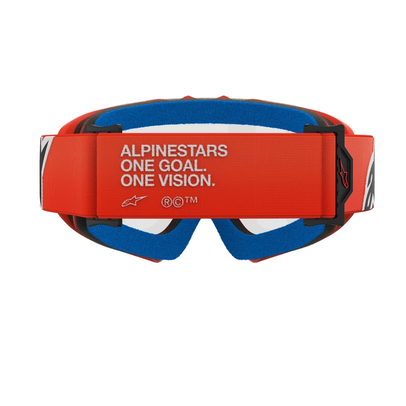 Alpinestars Vision Youth Corp occhiali da motocross per bambini arancione con lenti trasparenti