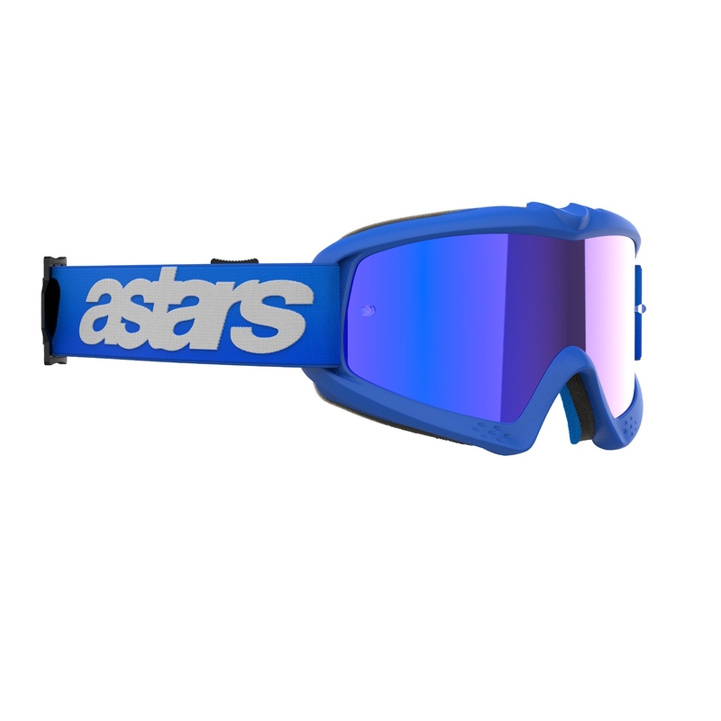 Alpinestars Vision Youth Blaze Blue Occhiali da motocross per bambini con lenti blu specchiate