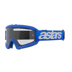 Alpinestars Vision Youth Blaze occhiali da motocross per bambini di colore blu con lenti trasparenti