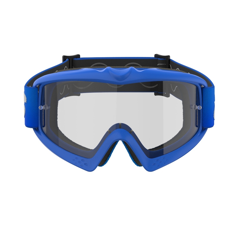 Alpinestars Vision Youth Blaze occhiali da motocross per bambini di colore blu con lenti trasparenti