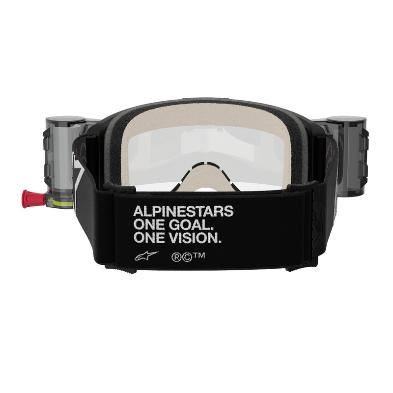Alpinestars Vision 5 Corp ROLL-OFF Occhiali da motocross Wide Vision neri con lenti trasparenti