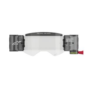 Set di ricambio Alpinestars Roll-Off Wide Vision per occhiali Supertech plexiglass chiaro con perni per vetrini rimovibili