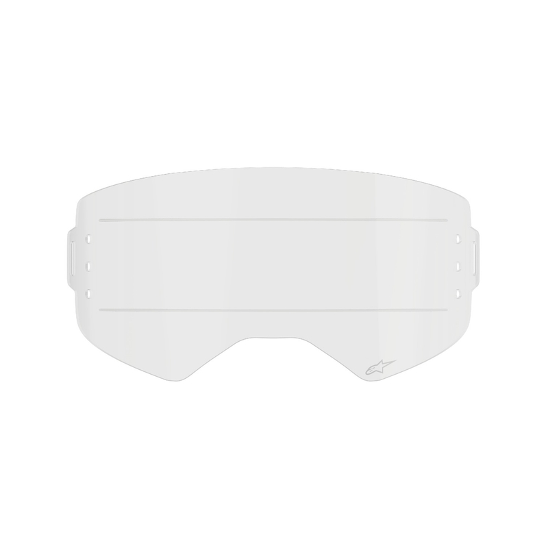 Plexiglas per occhiali Alpinestars Supertech per sistema roll-off chiaro