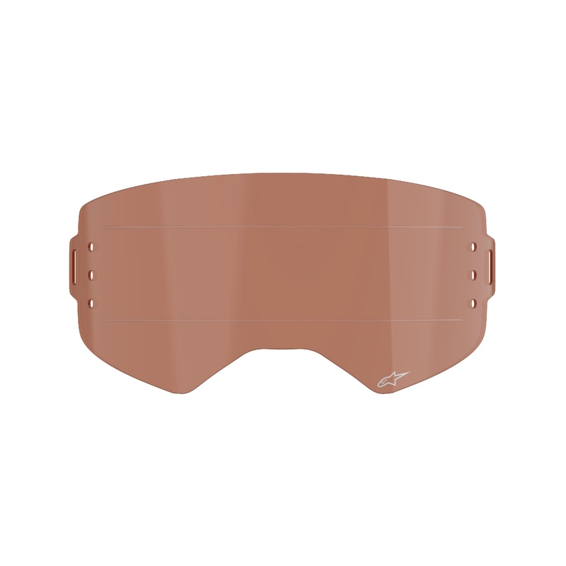 Plexi per occhiali Alpinestars Supertech per sistema roll-off arancio-marrone afterburn