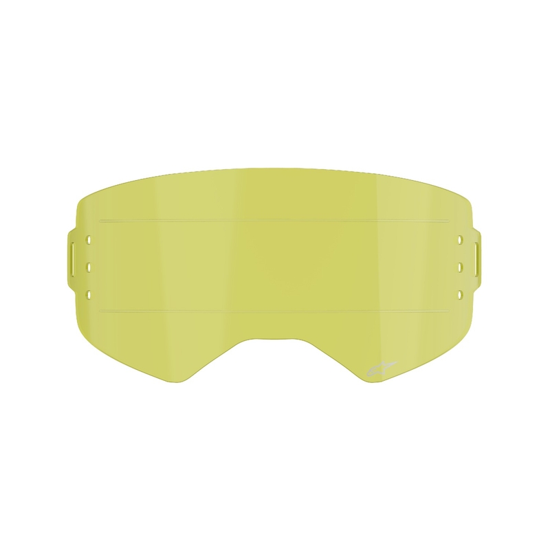 Plexi per occhiali Alpinestars Supertech per sistema roll-off giallo