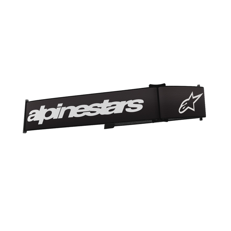 Alpinestars Supertech/Vision 8 cinturino per occhiali bianco e nero