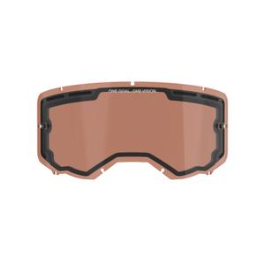 Plexiglas per Alpinestars Vision 8/5/3 doppio antifog arancio marrone afterburn