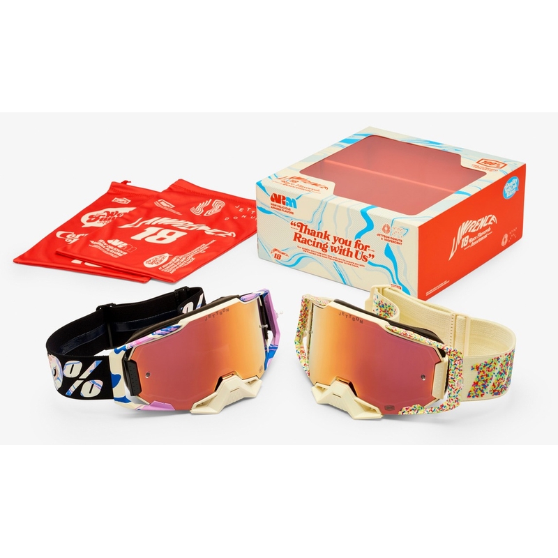 Set di occhiali da motocross 100% Armega 2 Le Donut 2 pz.