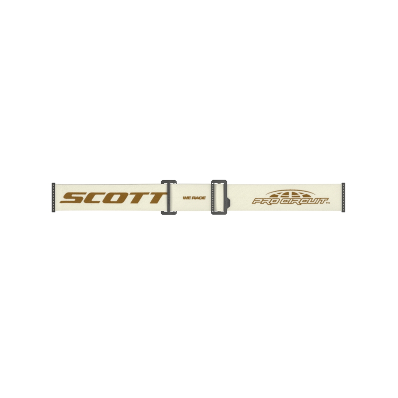 Occhiali da motocross SCOTT Prospect PRO Circuit AMP beige-marrone con plexi oro