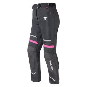 Pantaloni moto da donna Street Racer Betty II Air nero-rosa