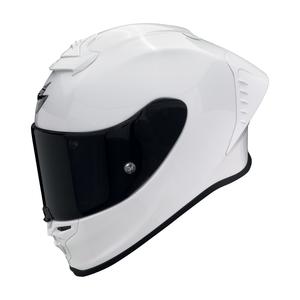 Casco moto integrale Scorpion EXO-R1 EVO AIR FIM Racing #1 Solido bianco perla