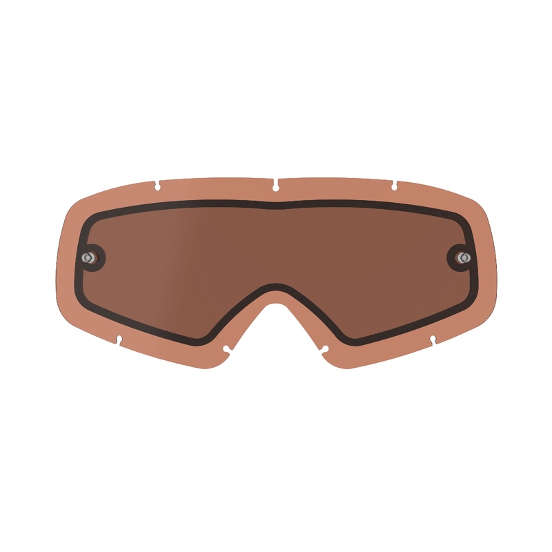 Alpinestars Vision Youth doppio antiappannamento arancio-marrone-afterburn occhiali da bambino plexi