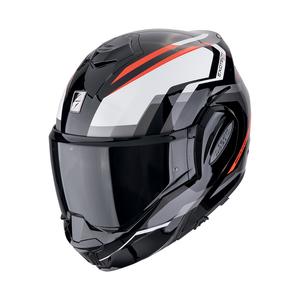 Casco moto pieghevole Scorpion EXO-TECH EVO FURIO nero-rosso