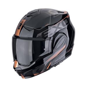 Casco moto pieghevole Scorpion EXO-TECH EVO TRAVELLER nero-rame