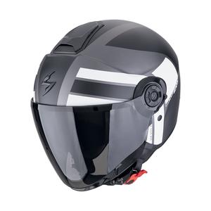 Casco aperto Scorpion EXO-CITY II BLUR argento-nero-bianco opaco
