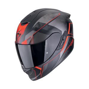 Casco moto integrale Scorpion EXO-1400 EVO II AIR INTENSIO nero opaco-rosso