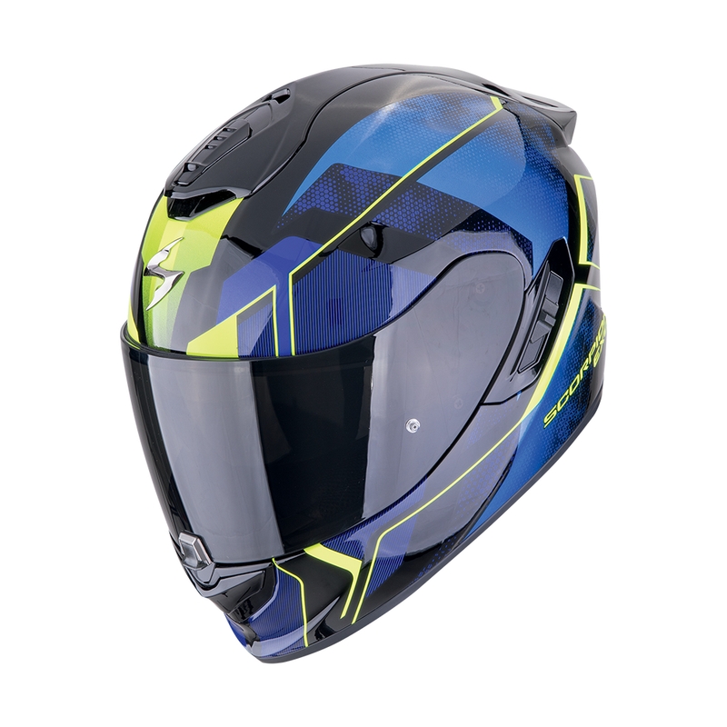Casco moto integrale Scorpion EXO-1400 EVO II AIR INTENSIO nero-blu Saldi