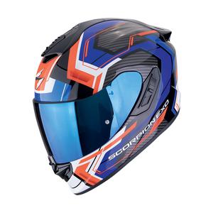 Casco moto integrale Scorpion EXO-1400 EVO II AIR LINART nero-blu-rosso
